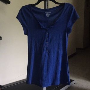 Perfect Henley Blue Top M